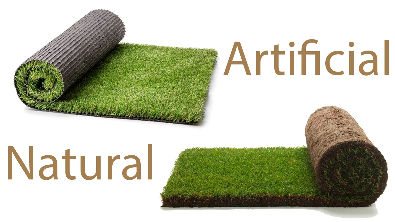 Comparación entre césped artificial y natural